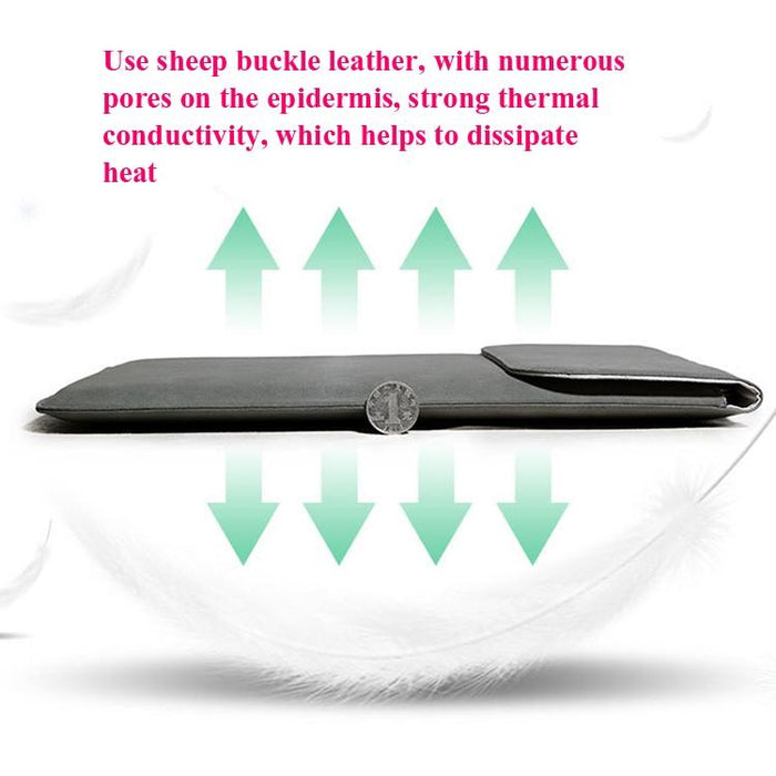 For Macbook Air / Pro 13.3 Inch A1466 / A1369 / A1502 / A1425 Horizontal Sheep Leather Laptop Bag