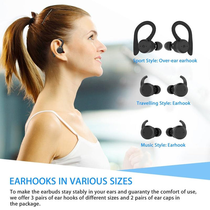 Be1032 Ear-Mounted Waterproof Sports Tws Wireless Bluetooth Earphone