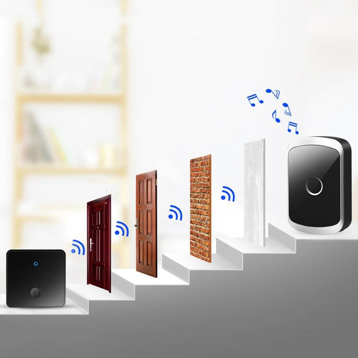 1 For 1 Push-Button Self-Generating Wireless Doorbell