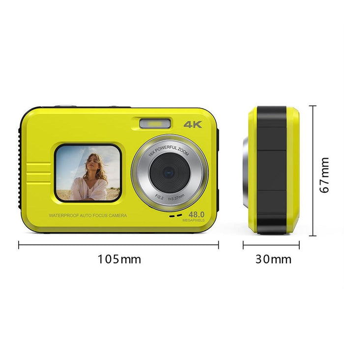 Wdc901 3.5M Waterproof 48Mp Hd Dual Screen Outdoor Sports Digital Camera