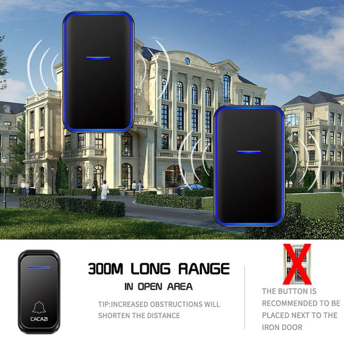 Home Smart Digital Wireless Doorbell Remote Electronic Doorbell Elderly Pager