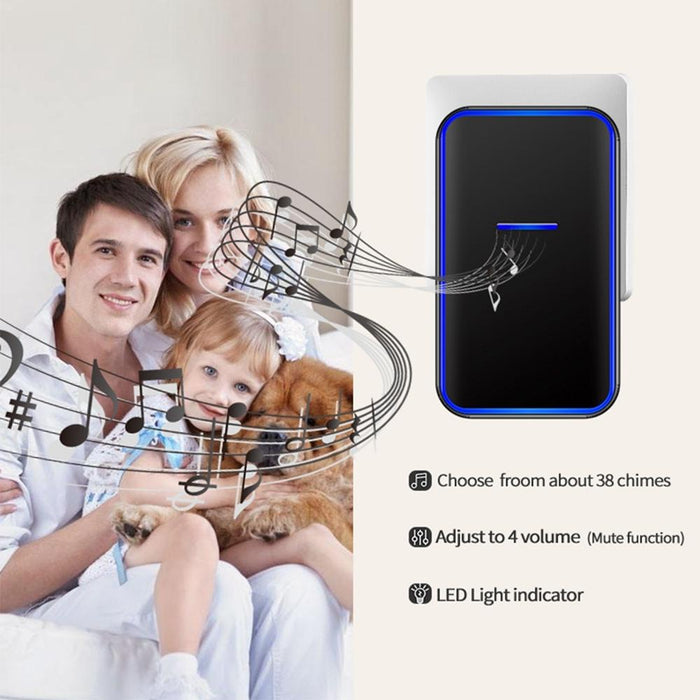 Home Smart Digital Wireless Doorbell Remote Electronic Doorbell Elderly Pager