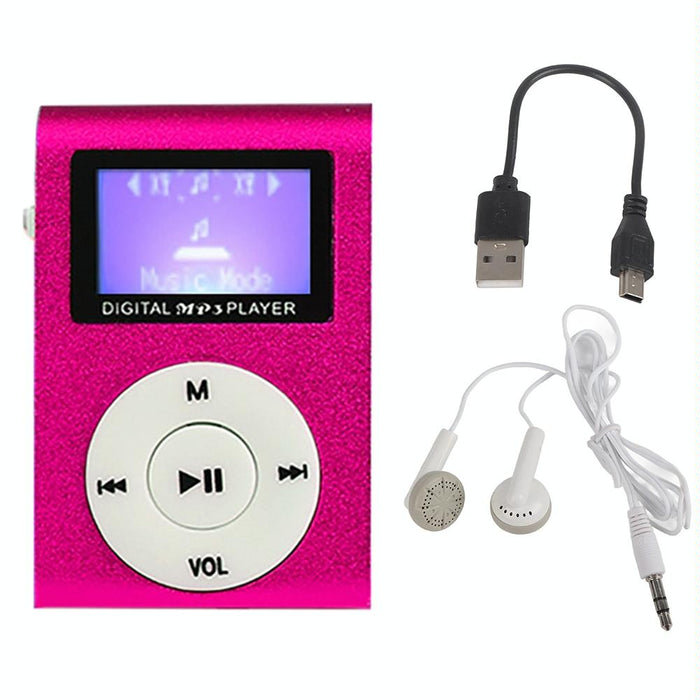 Mini Mp3 Player With Screen 128M+Earphone+Cable