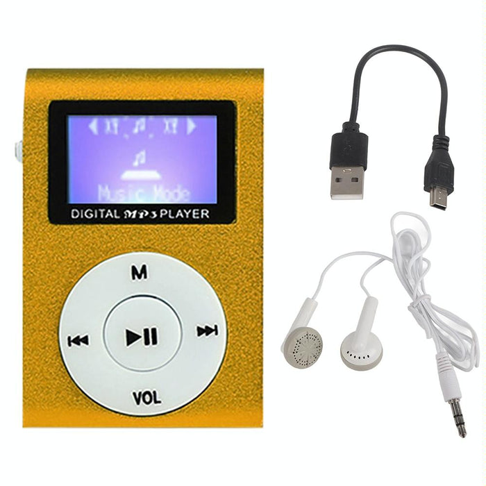 Mini Mp3 Player With Screen 128M+Earphone+Cable