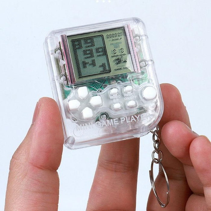 4 Pcs Handheld Mini Game Console Toy Classic Brick Game Console With Keychain Random Colour