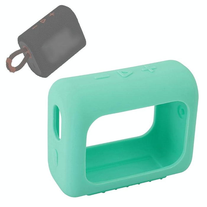 For Jbl Go3 Bluetooth Speaker Silicone Cover Portable Protective Case With Carabiner