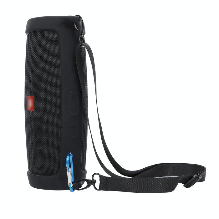 For Jbl Charge 4 Bluetooth Speaker Portable Silicone Protective Cover With Shoulder Strap & Carabiner