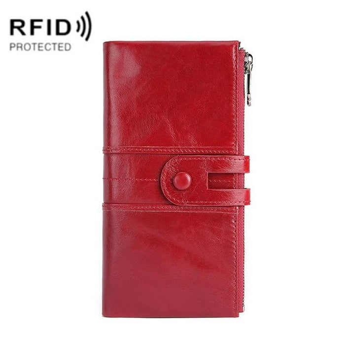 Women Leather Rfid Wallet - Sleek & Secure
