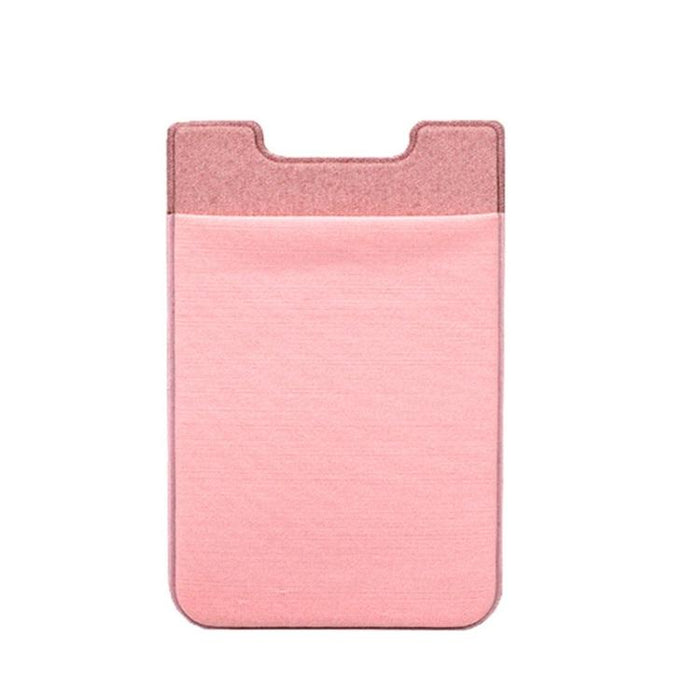 Lycra Phone Card Holder Stretch Back Sticker Wallet For Cards Bus Pass Bank Fits Most Phones