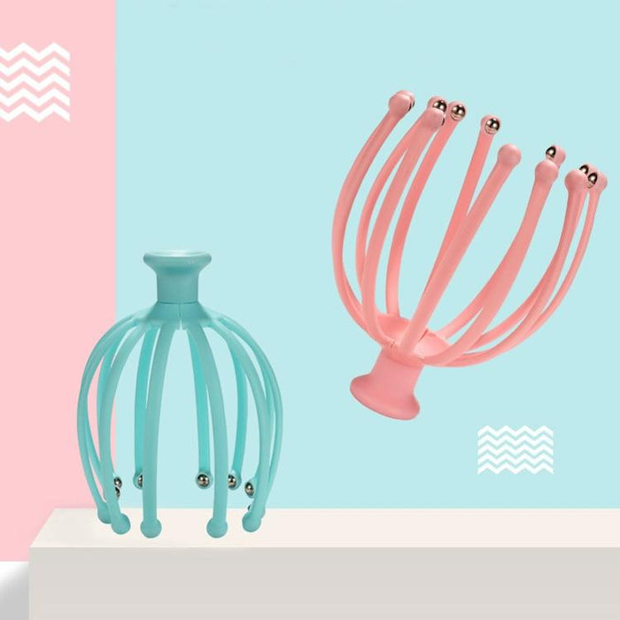 Rotating Octopus Head Massager Relaxing Ball Tool