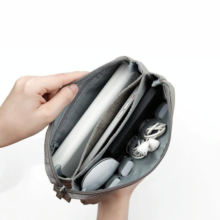 Bn-E002 Dual-Layer Digital Storage Bag Data Cable Travel Organizing Bag