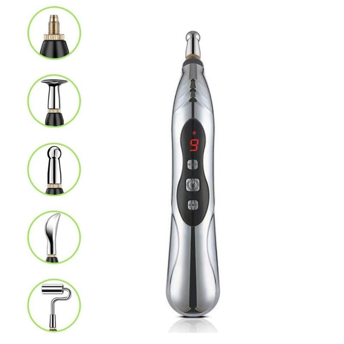 5-Head Electronic Acupuncture Pen Circulating Energy & Pain Relief Home Use
