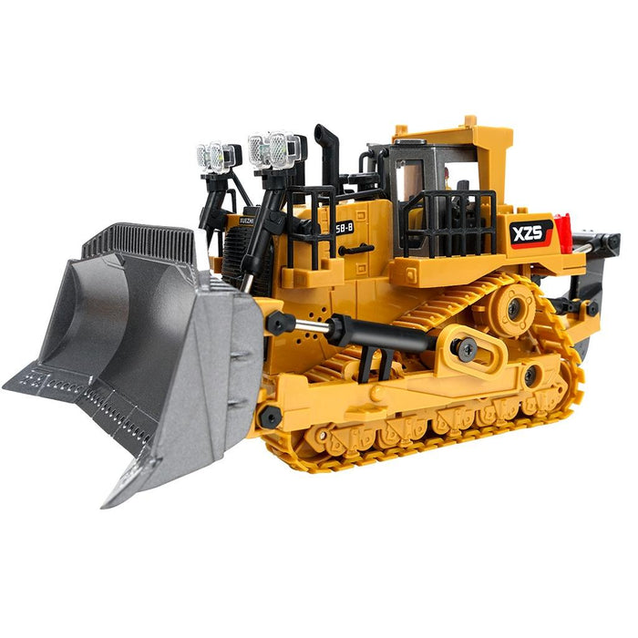 2.4G Remote Control Nine-Channel Crawler Heavy Bulldozer Children Remote Control Toy Alloy Excavator