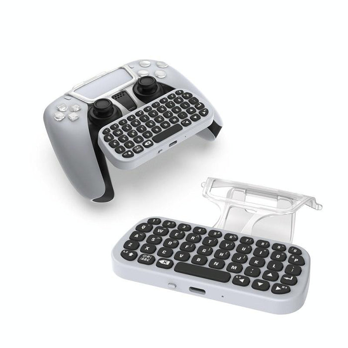 Tp5-0556 Bluetooth Keyboard Wireless Gamepad With Headphone Jack For Ps5 White