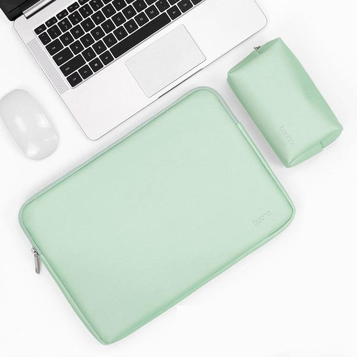 Pu Leather Laptop Bag - Mint Green & Power Bag - 15/15.6 Inch