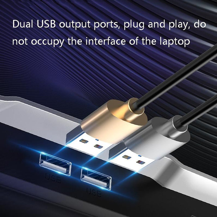 Usb Laptop Cooling Bracket Mute And Efficient Gray