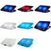 Adjustable Dual Fan Laptop Cooling Bracket Sea Blue