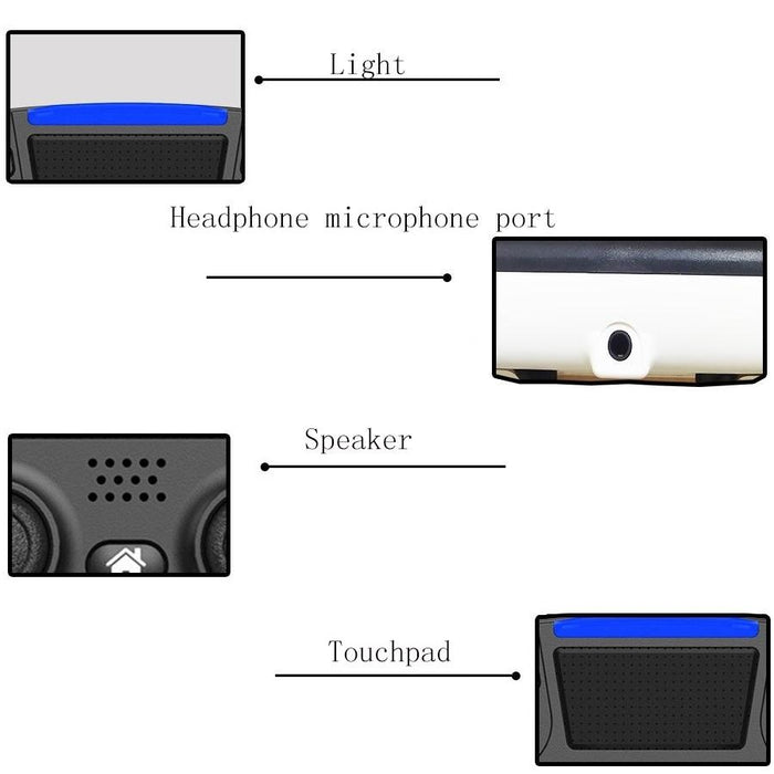 Bluetooth Wireless Six-Axis Programmable Dual-Vibration Gamepad For Ps4 Red