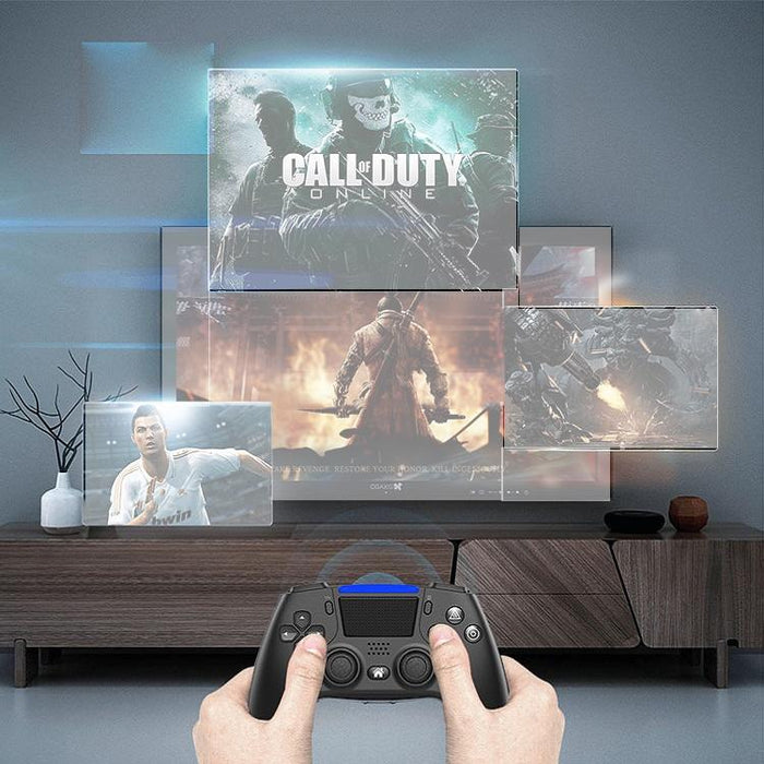 Bluetooth Wireless Six-Axis Programmable Dual-Vibration Gamepad For Ps4 Red