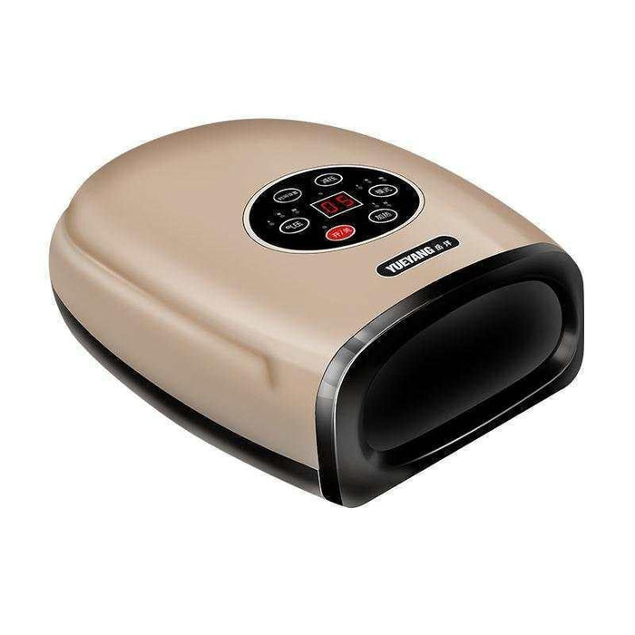 Hand Finger Joint Massager Wrist Palm Physiotherapy Mouse Meridian Acupoint Charging Amber Gold