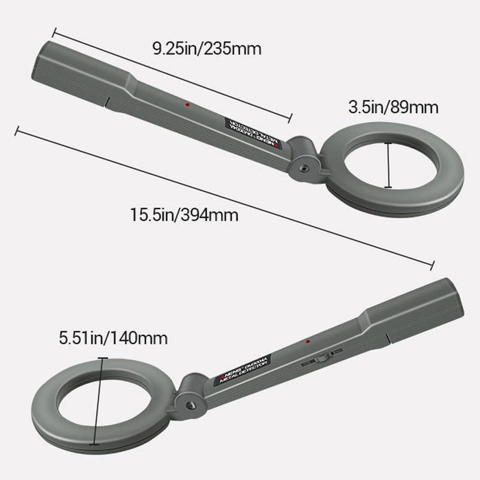 Dm3004 Handheld Metal Detector High-Precision Sensitivity Station Airport Detection Scanning Detector Without Battery