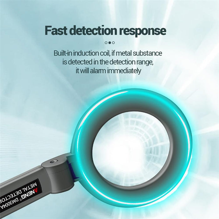 Dm3004 Handheld Metal Detector High-Precision Sensitivity Station Airport Detection Scanning Detector Without Battery