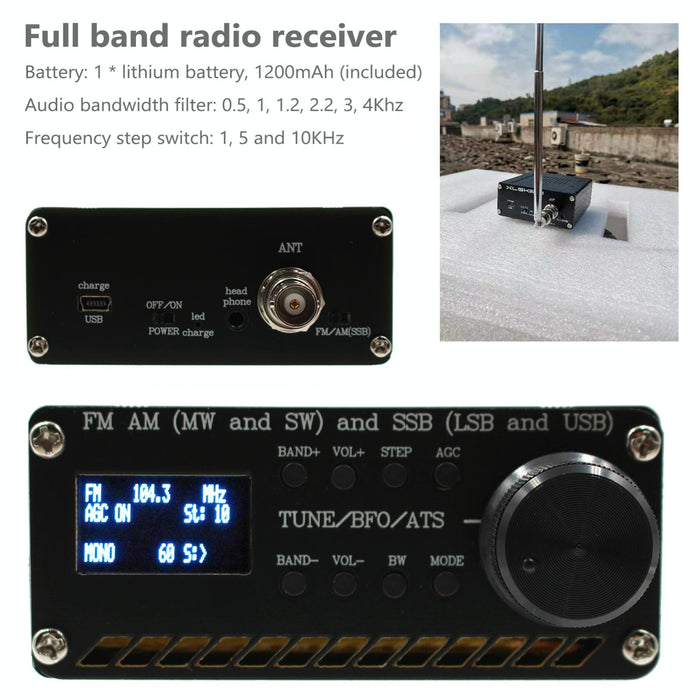 Si4732 All Band Radio Receiver Fm Am Mw & Sw Ssb Lsb & Usb Receiver