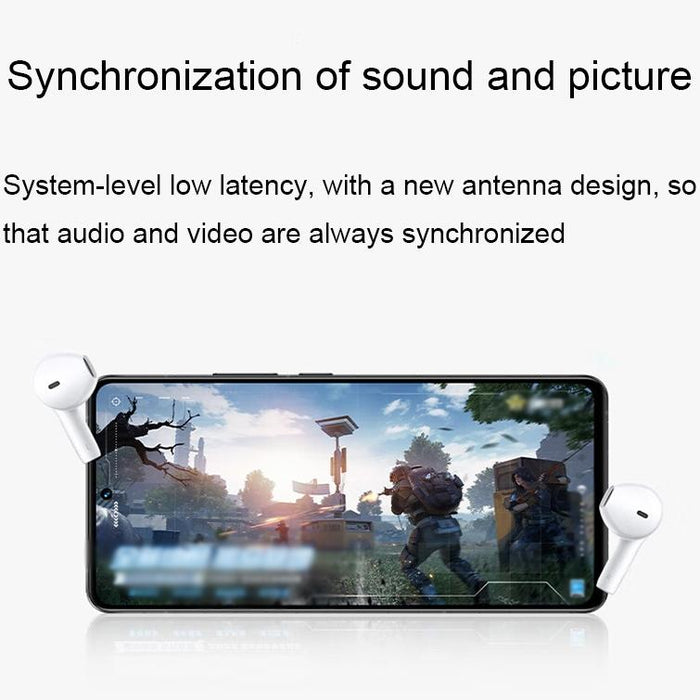 Tws Air Half In-Ear Wireless Dual Microphone Ai Call Noise Reduction Bluetooth Earphones