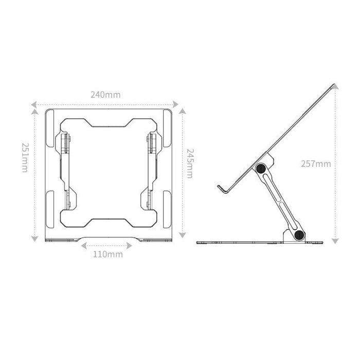 Integrated Foldable Laptop Stand Hollow Heat-dissipating