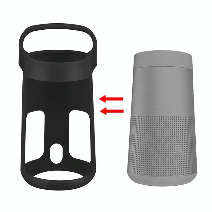 For Bose Soundlink Revolve Bluetooth Speaker Silicone Protective Cover Portable Carrying Bag