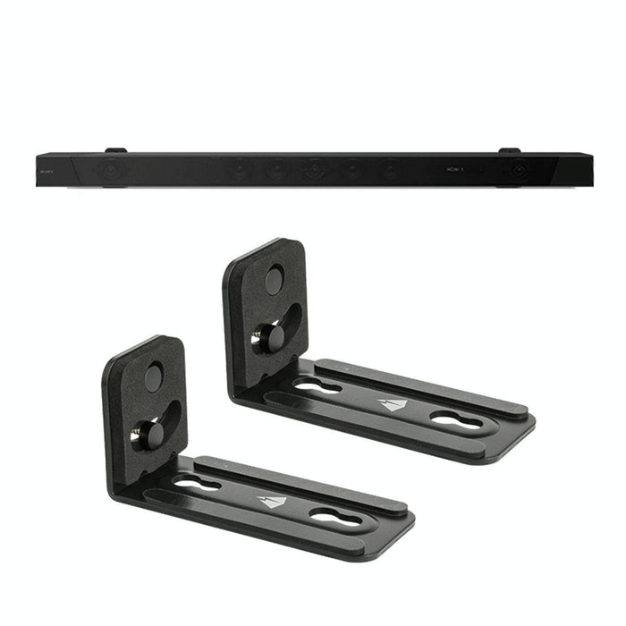 Universal Wall Bracket Non-Slip Storage Bracket For Long Strip Speaker Black