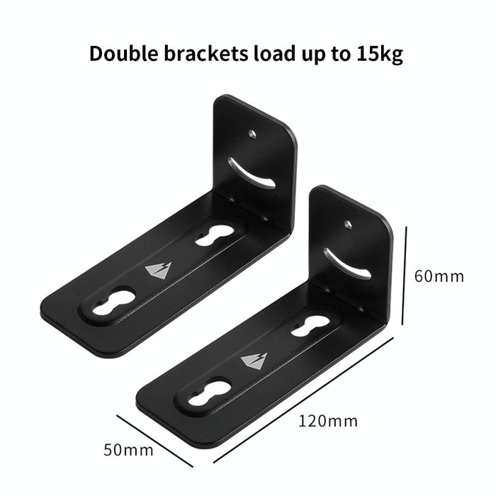 Universal Wall Bracket Non-Slip Storage Bracket For Long Strip Speaker Black