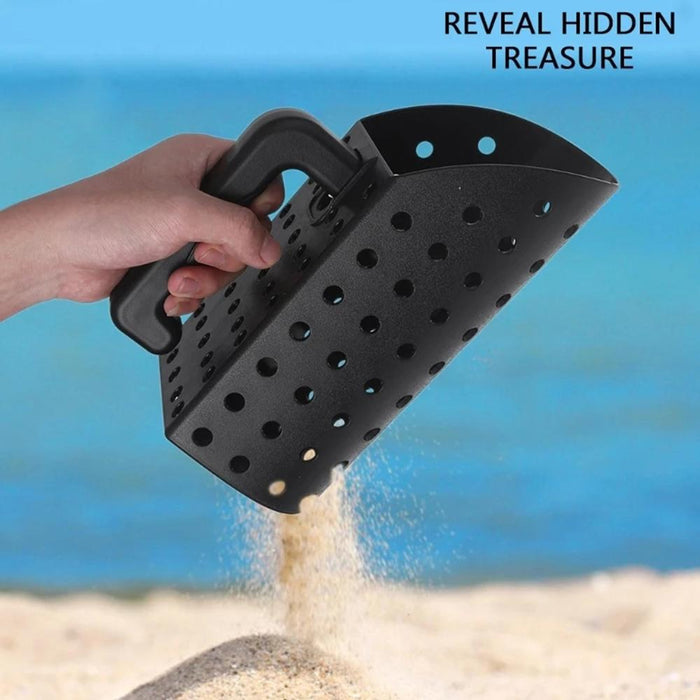 Metal Detector Sand Scoop And Shovel Set Digging Tool Black