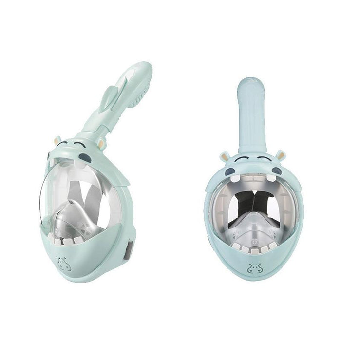 Cartoon Kids Full Dry Diving Mask Swimming Anti Fog