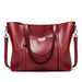 Wax Leather All Match Fashion Handbag