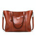 Wax Leather All Match Fashion Handbag