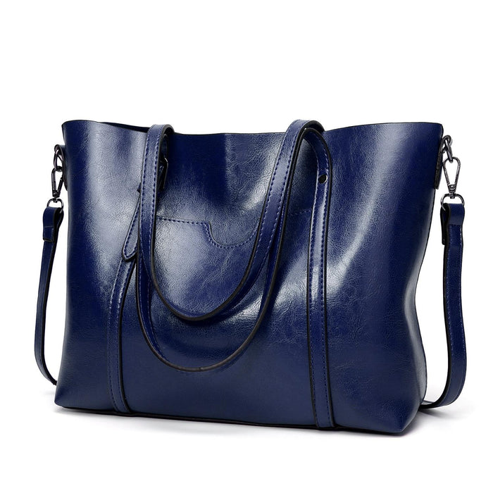 Wax Leather All Match Fashion Handbag