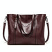 Wax Leather All Match Fashion Handbag