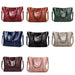 Wax Leather All Match Fashion Handbag