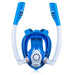 Kids Double Tube Full Dry Silicone Diving Snorkeling Mask