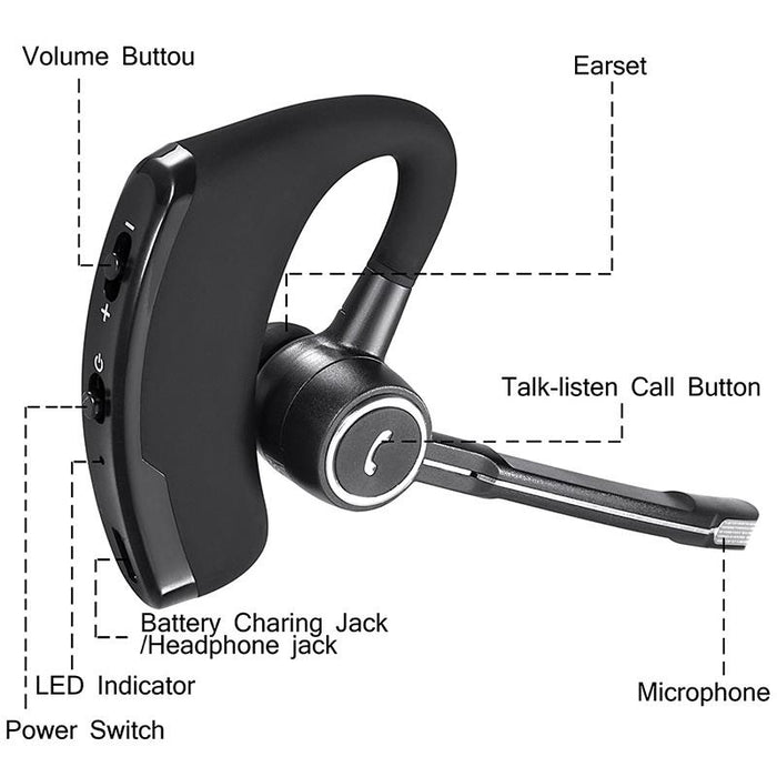 Wireless Bluetooth Earphone For Business And Car Use