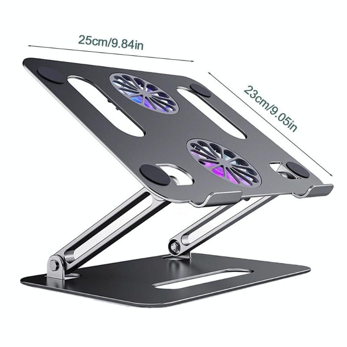 Aluminum Folding Laptop Stand - Cooling & Space-saving