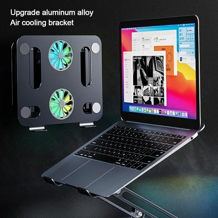 P43f Aluminum Alloy Folding Computer Stand Notebook Cooling