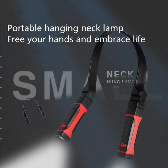 Portable Led Hanging Neck Light For Outdoor Work Battery-Powered