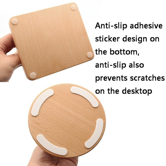 Am-Ejzj001 Desktop Solid Wood Headset Display Stand