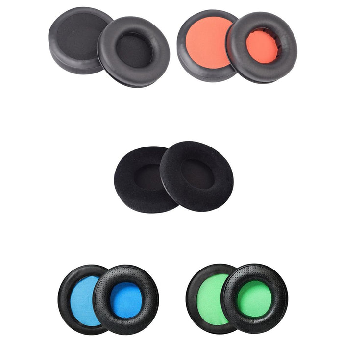 2 Pcs Headset Sponge Earmuffs For Razer Kraken 7.1 V1 Pro - Black & Black Net