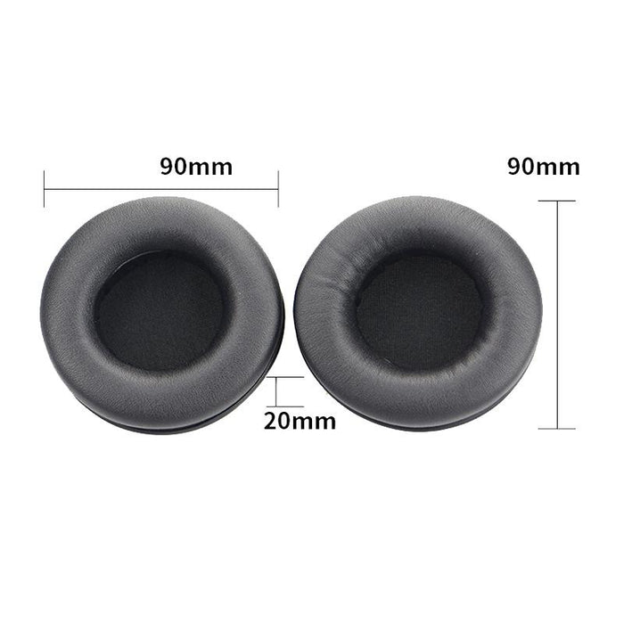 2 Pcs Headset Sponge Earmuffs For Razer Kraken 7.1 V1 Pro - Black & Black Net