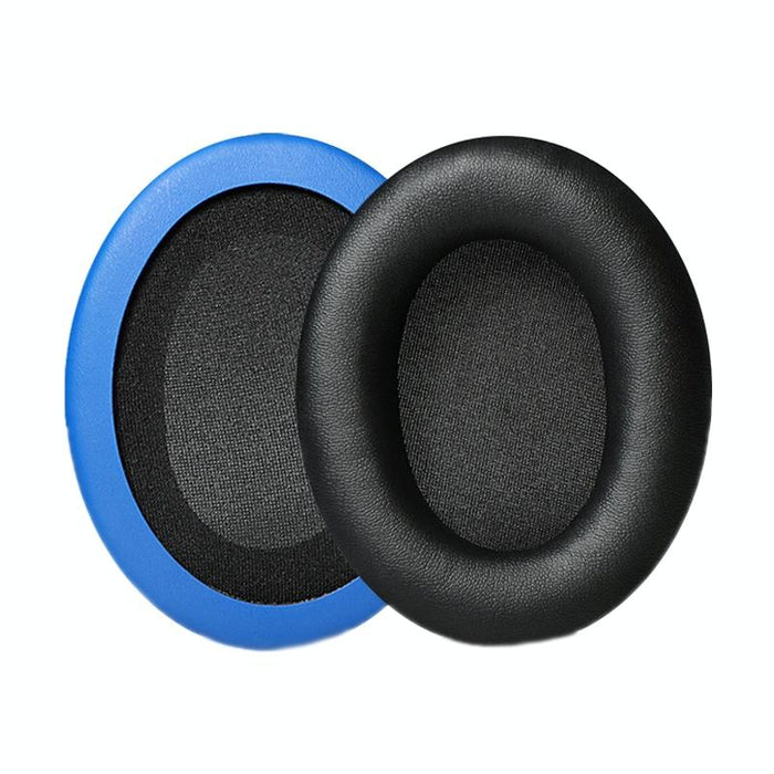 2Pcs Headset Earmuffs For Kingston Hyperx Cloud Ii / Silver / Alpha / Flight / Stinger - Black & Blue Protein Skin