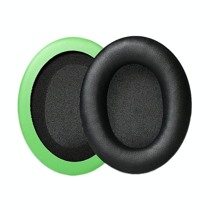 2Pcs Headset Earmuffs For Kingston Hyperx Cloud Ii / Silver / Alpha / Flight / Stinger - Black & Green Protein Skin