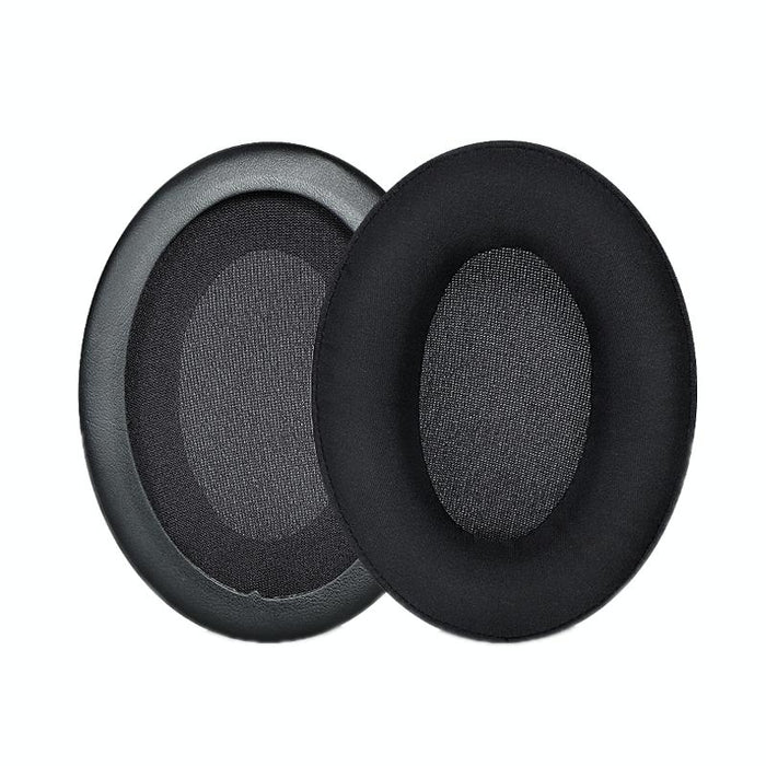 2Pcs Headset Earmuffs For Kingston Hyperx Cloud Ii / Silver / Alpha / Flight / Stinger - Black Ice Silk